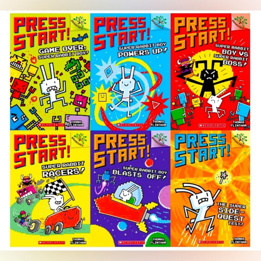 📚Press Start Books 1-6 by:Thomas Flinthanm in great condition✨